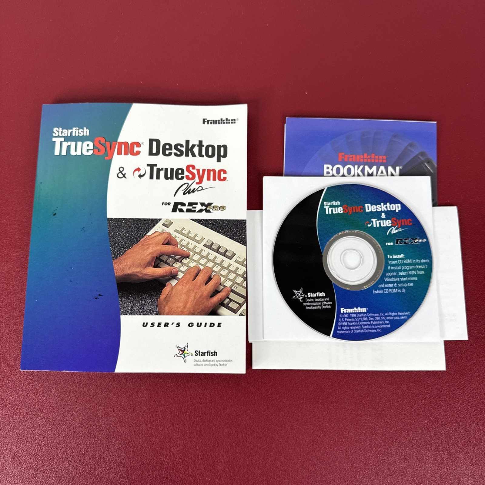 Vintage Starfish TrueSync Desktop & TrueSync Plus CD Rom Software for REXPro