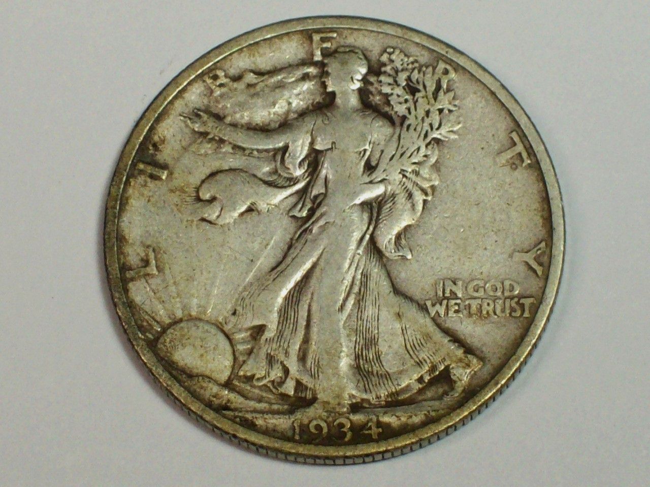 1934-S Walking Liberty Half Dollar   VF       SN7932
