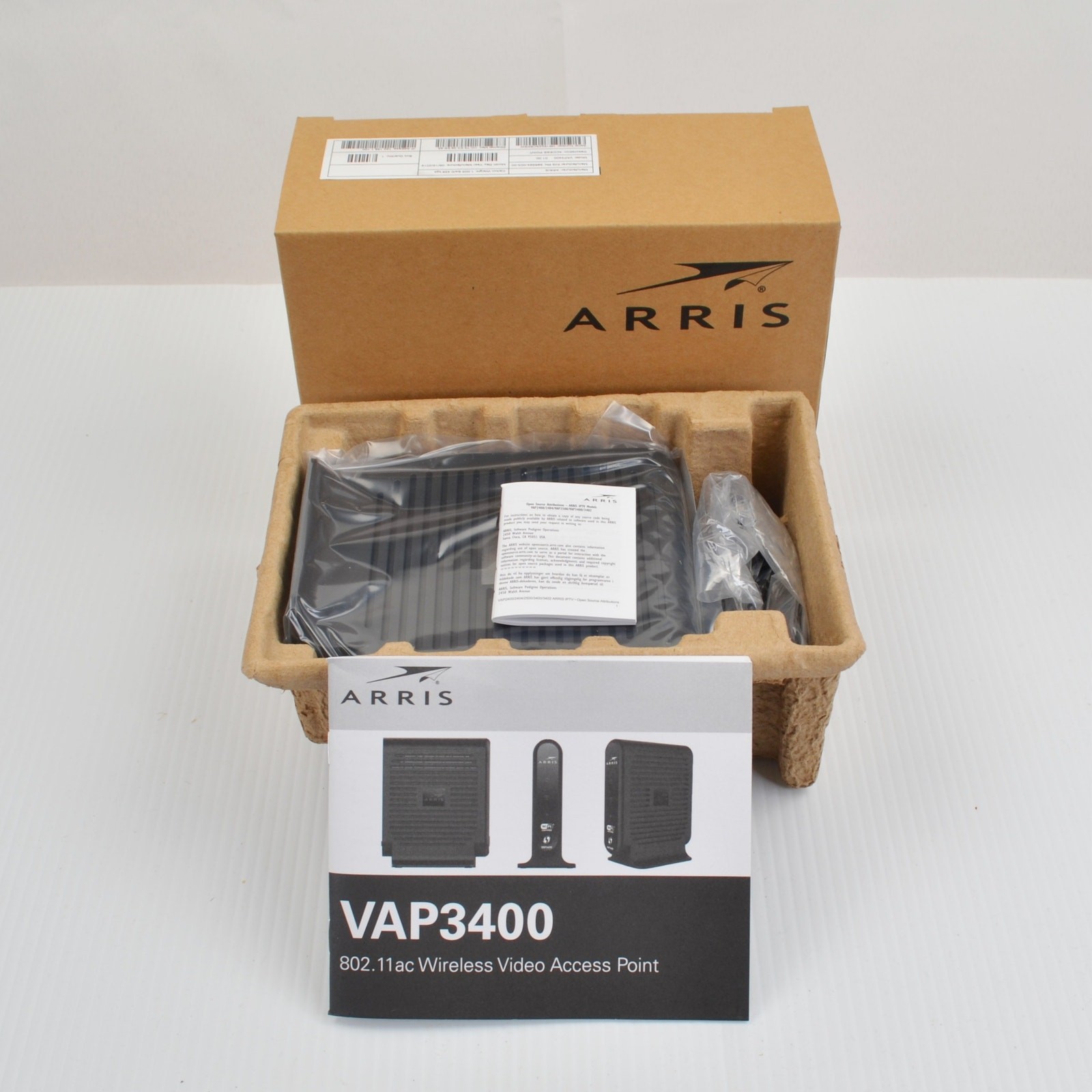 ARRIS VAP3400 5GHZ 802.11 WiFi Extender Access Point, AC Power Adapter NEW