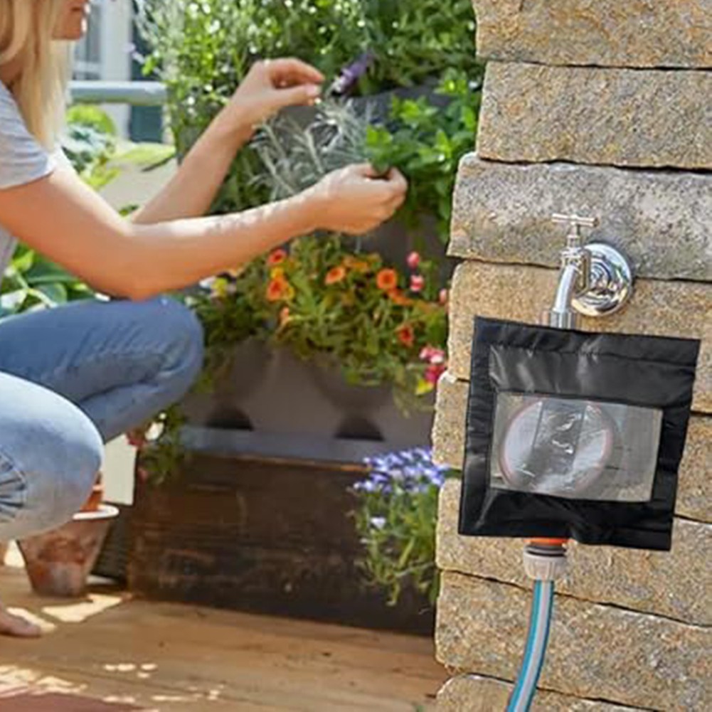Outdoor Hose Timer Protector Cover with Transparent Window for Easy View
