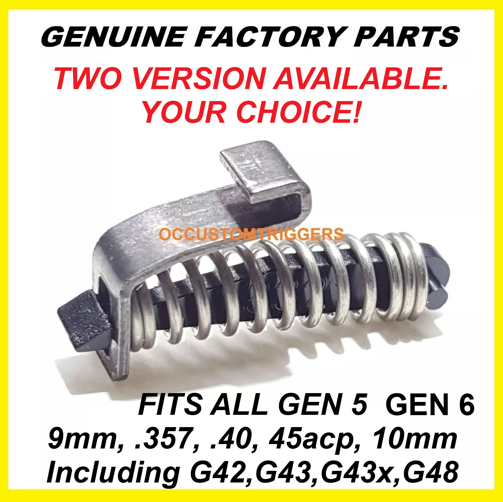 Replacement Glock OEM Trigger Housing Spring Gen 5 / 6  (TWO VERSIONS AVAILABLE)