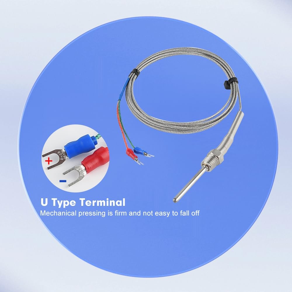 KType Thermocouple Temperature Sensor NPT 1/4 Inch Stainless Probe