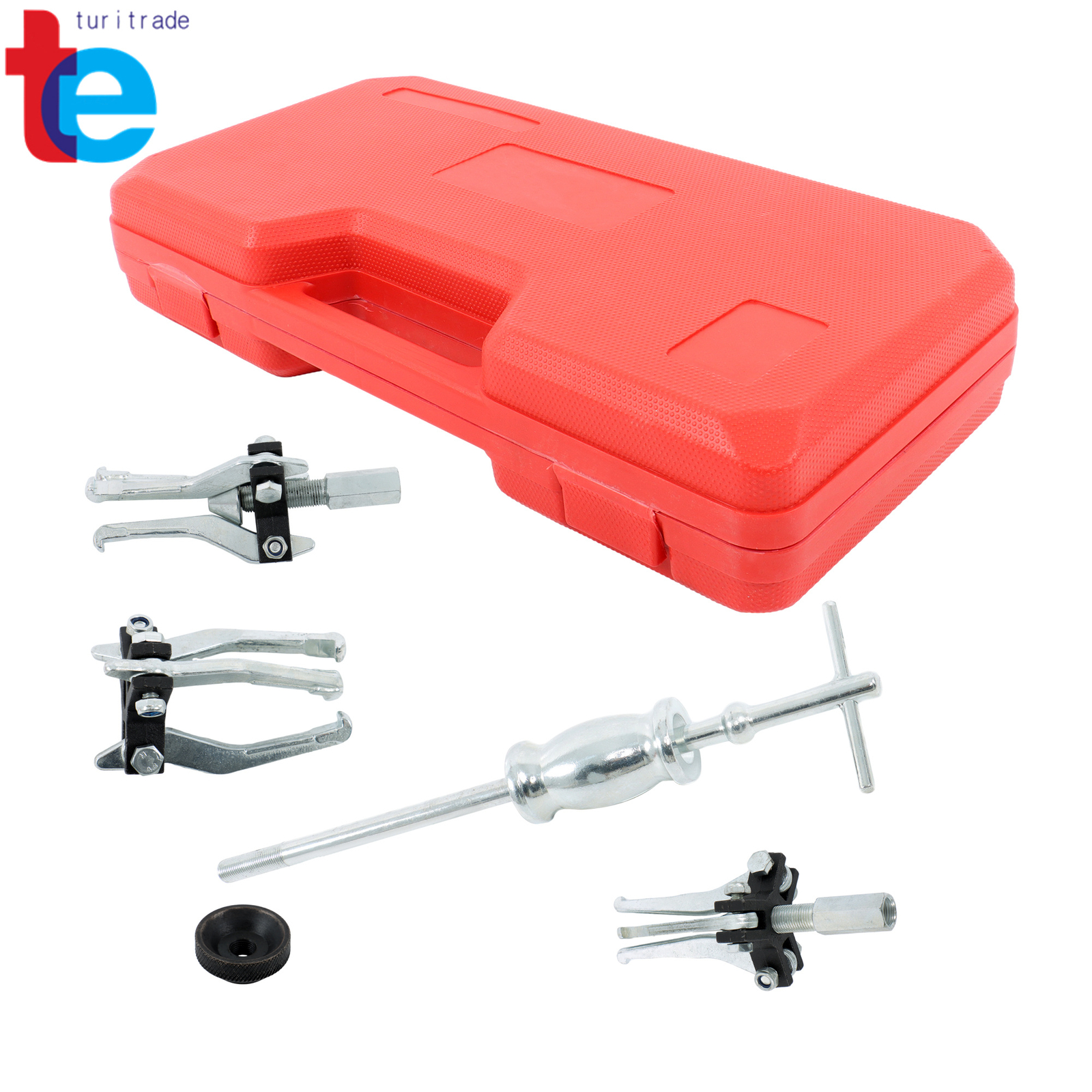 Gear Bearing Slide Hammer Puller Set 3 Jaw Internal External Puller Tool Kits
