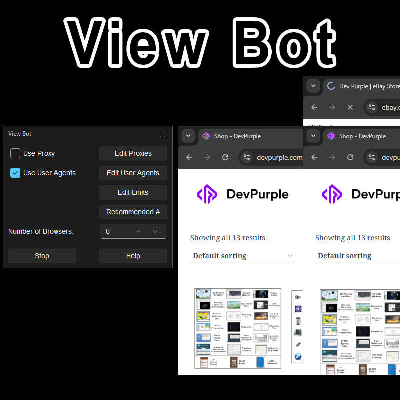 View Bot (Multi-Session Browser Automation) (USB or DVD)