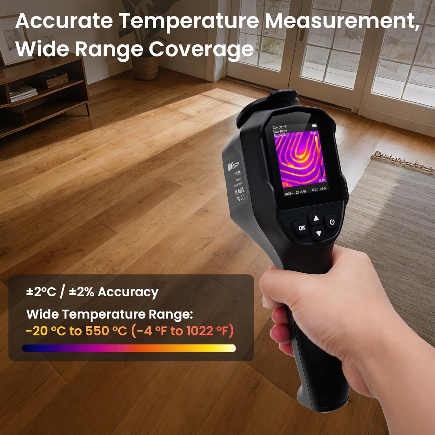ANXTECH Small Infrared Thermal Imager TISR Resolution 240x240 Thermal Camera