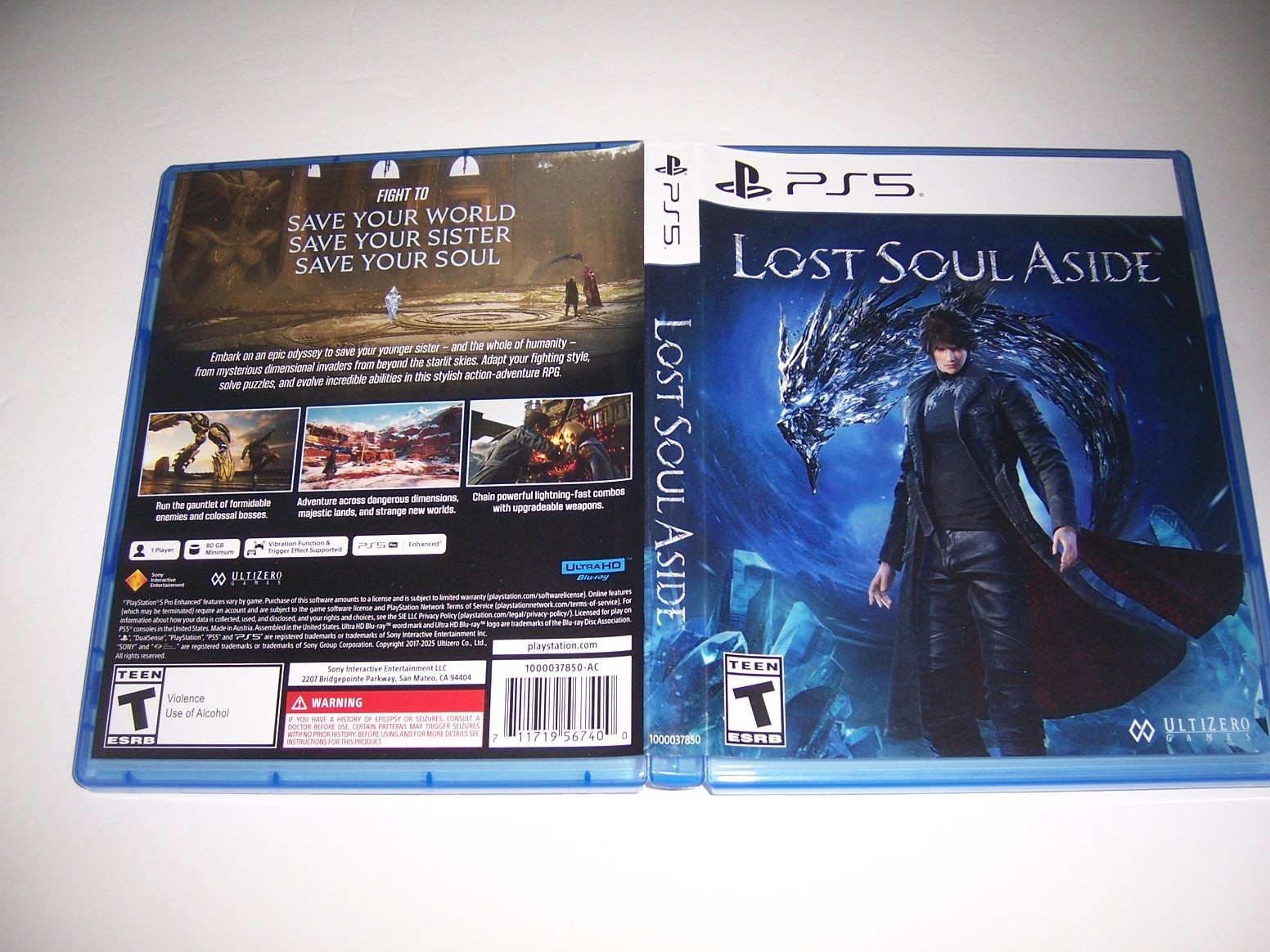 Authentic Box Case Replacement Sony PlayStation 5 PS5 for Lost Soul Aside