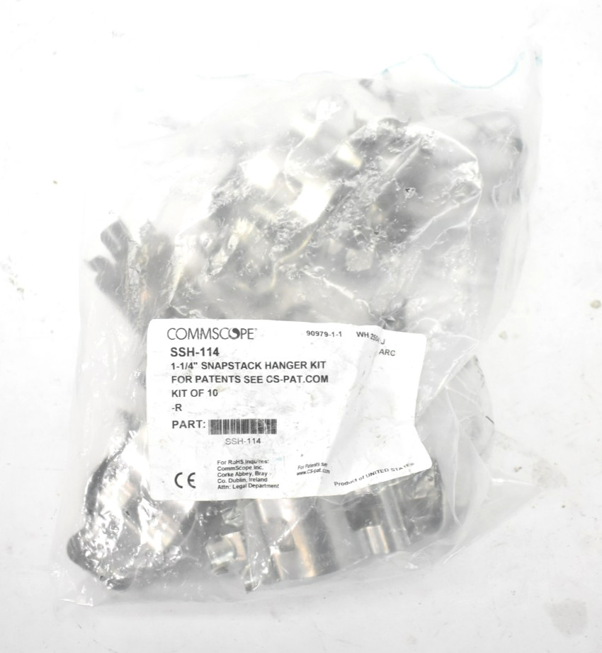 Commscope 1-1/4" Snapstack Hanger Kit 10 Pack SSH-114 Replacements Pack