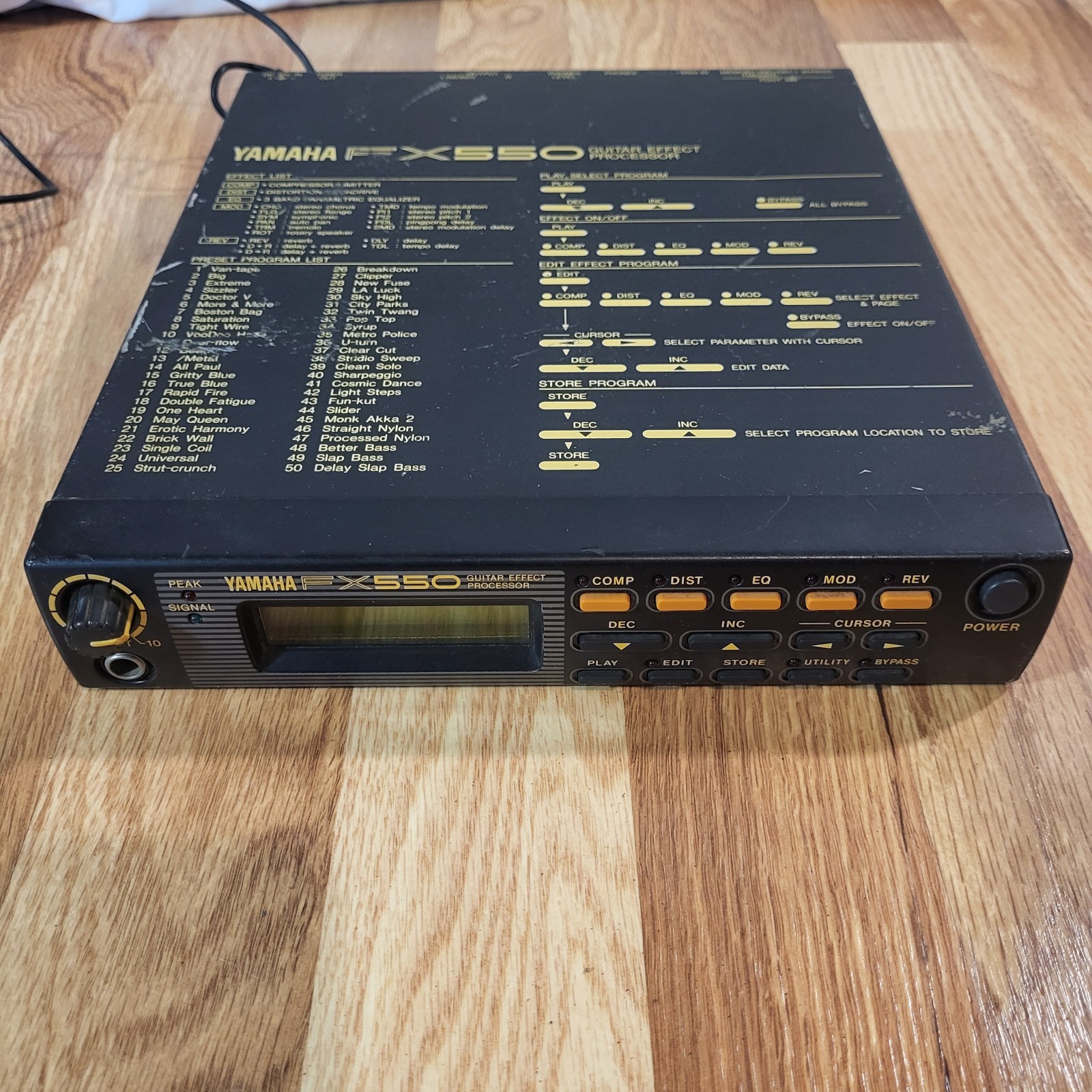 YAMAHA FX550 Electric Guitar Effect Processor Programmable