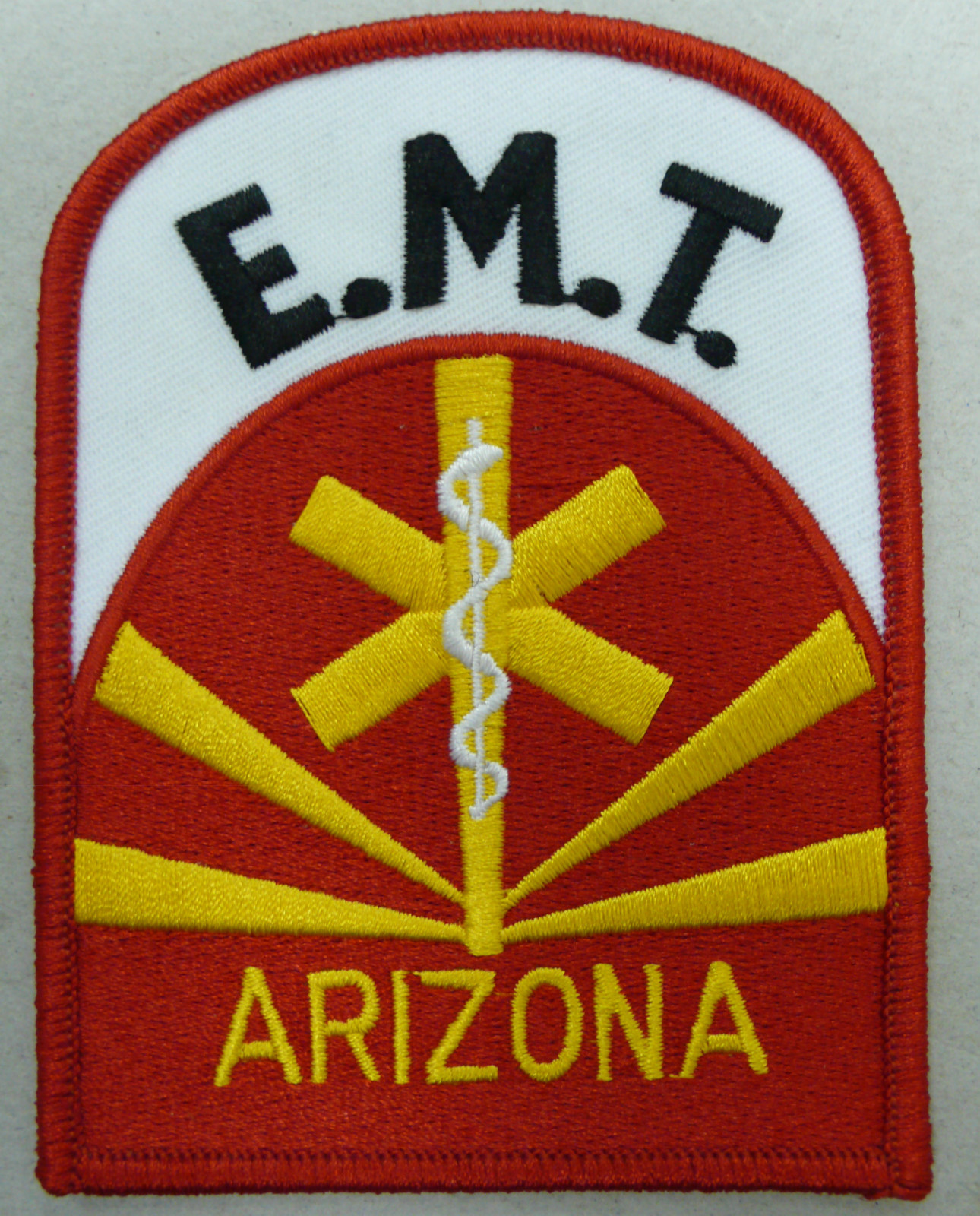 E.M.T. ARIZONA PATCH FULL COLOR  4 x 3  NEW