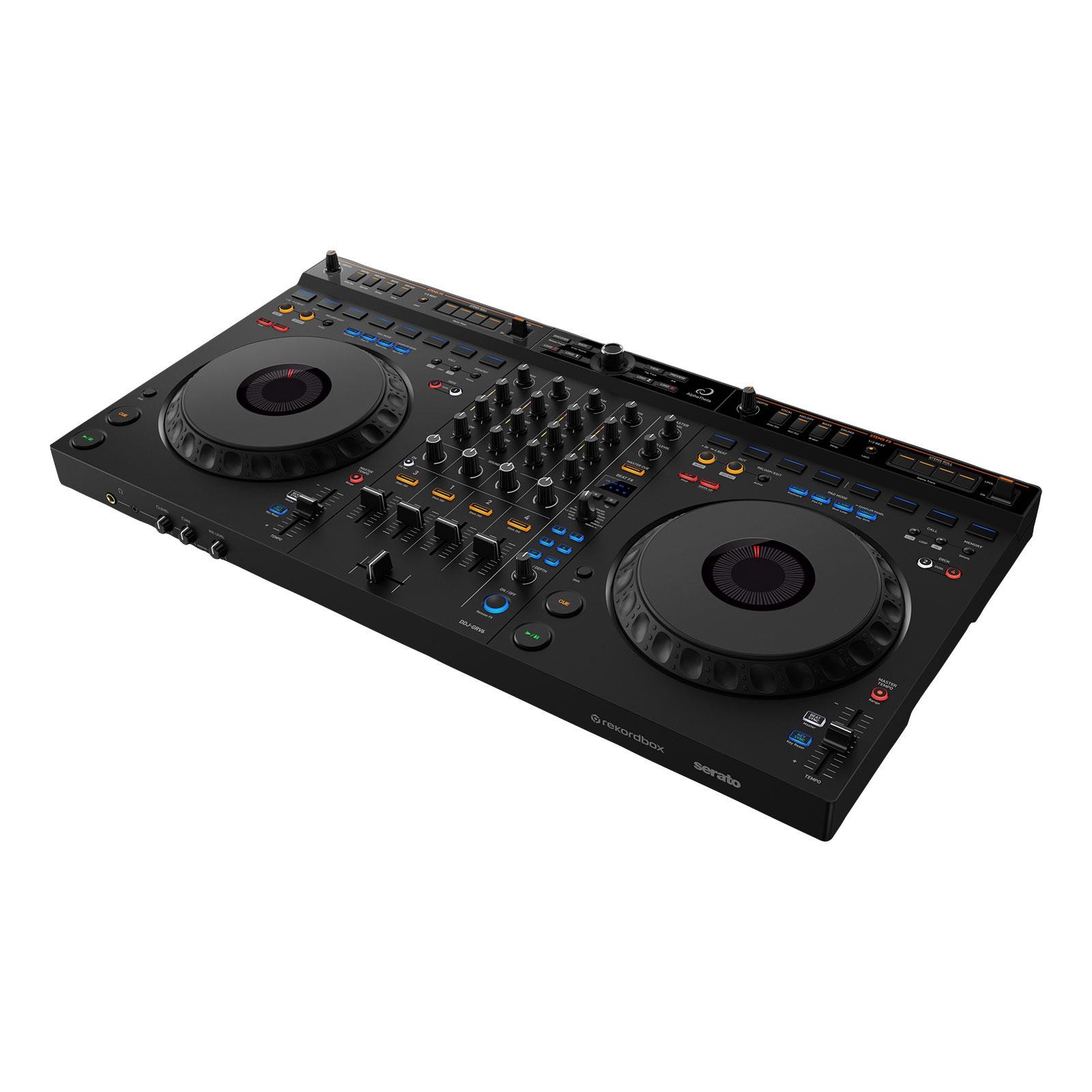 AlphaTheta DDJ-GRV6 4 Channel DJ Controller w 12" Speakers Package