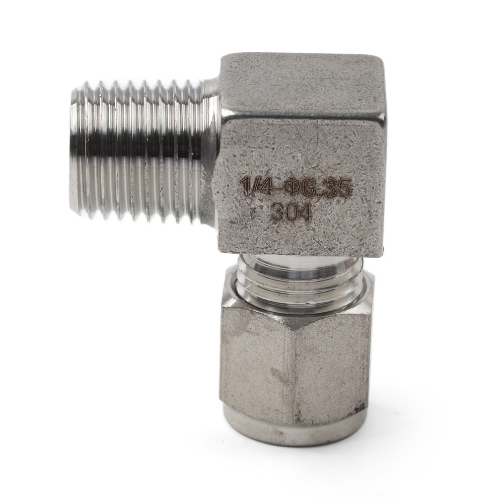 Kompressionsrohrverschraubung 1/4 PT x 1/4" OD Kupplungsadapter 304 Edelstahl