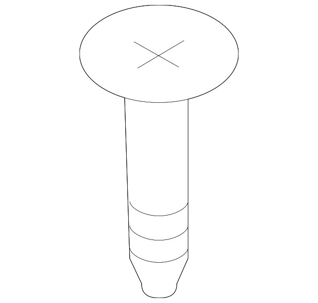 Genuine Subaru Roof Rail Screw 91172AJ00A