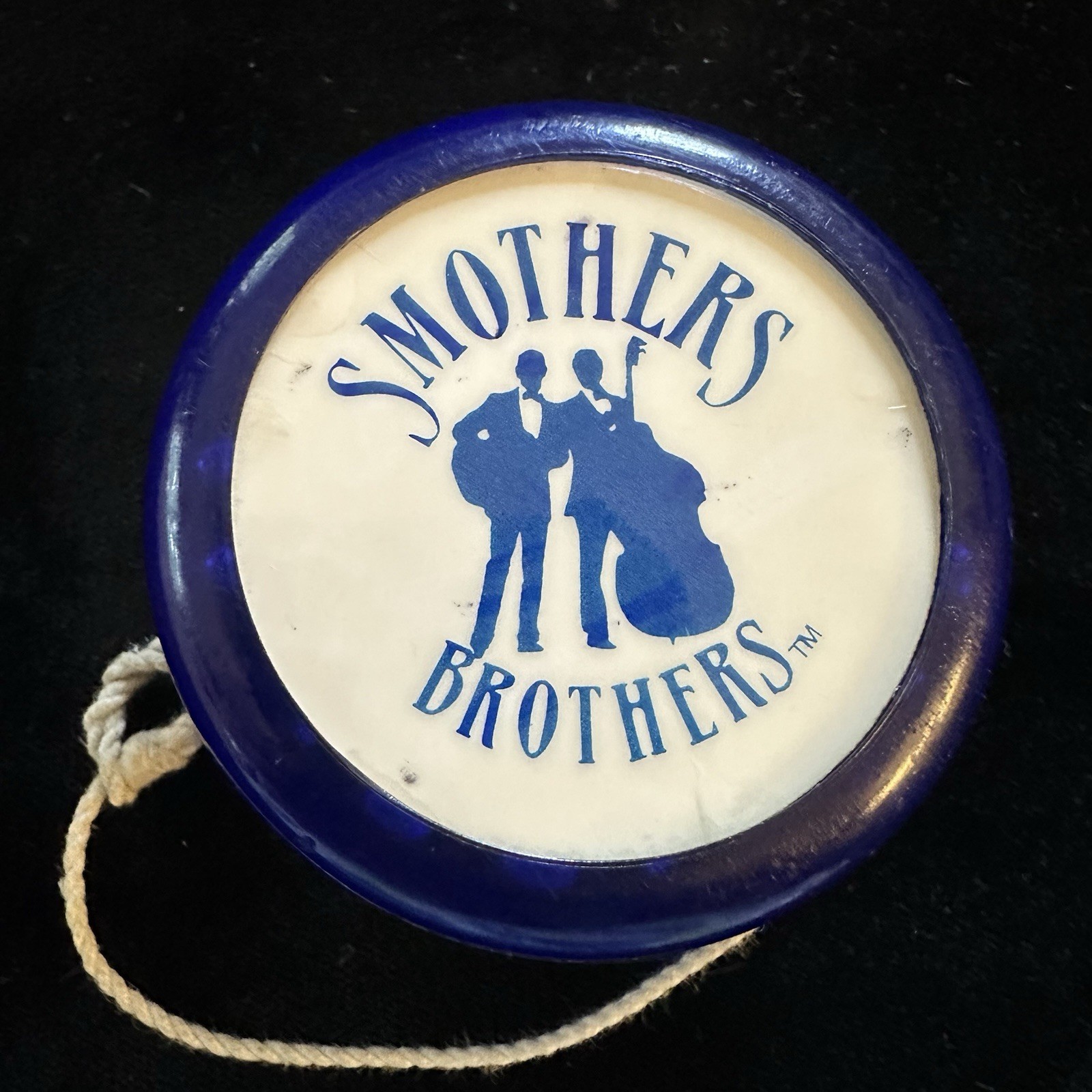 Vintage Smothers Brothers YoYo Man Playmaxx Blue Plastic Yo-Yo Toy
