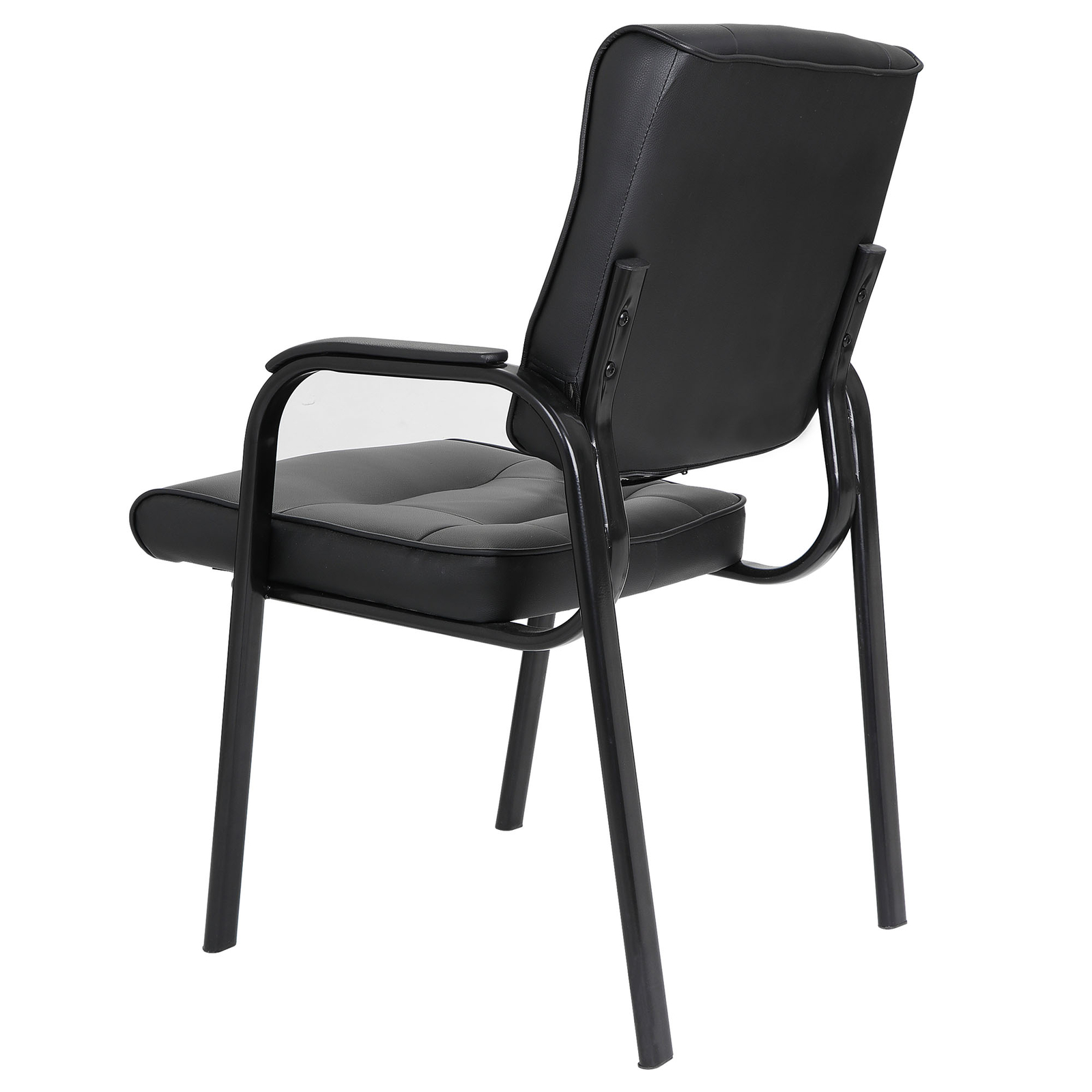 HomGarden Leather Guest Chair Office Desk w/Metal Frame Waiting Room Chair