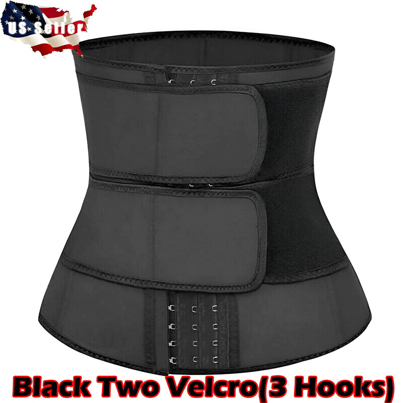 Waist Trainer For Men Body Shaper Tummy Girdle Belt Belly Fat Burner Corset--
