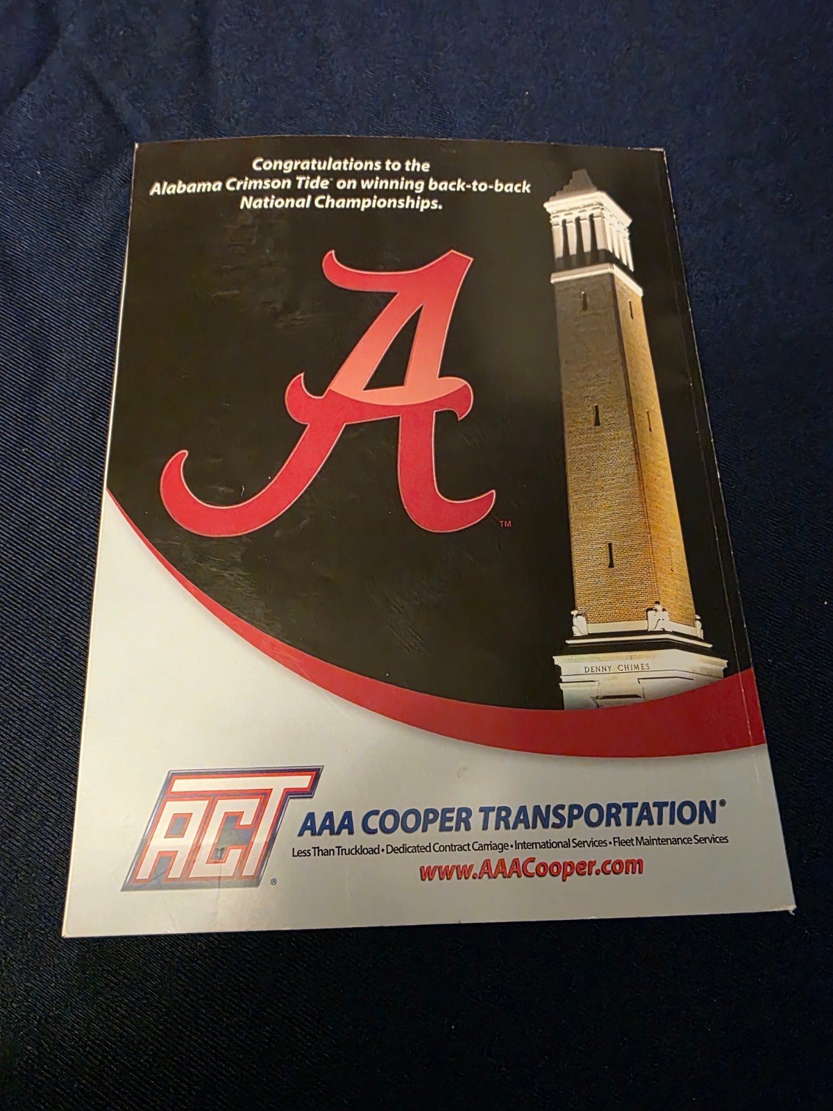 November 9, 2013 Alabama vs LSU football program