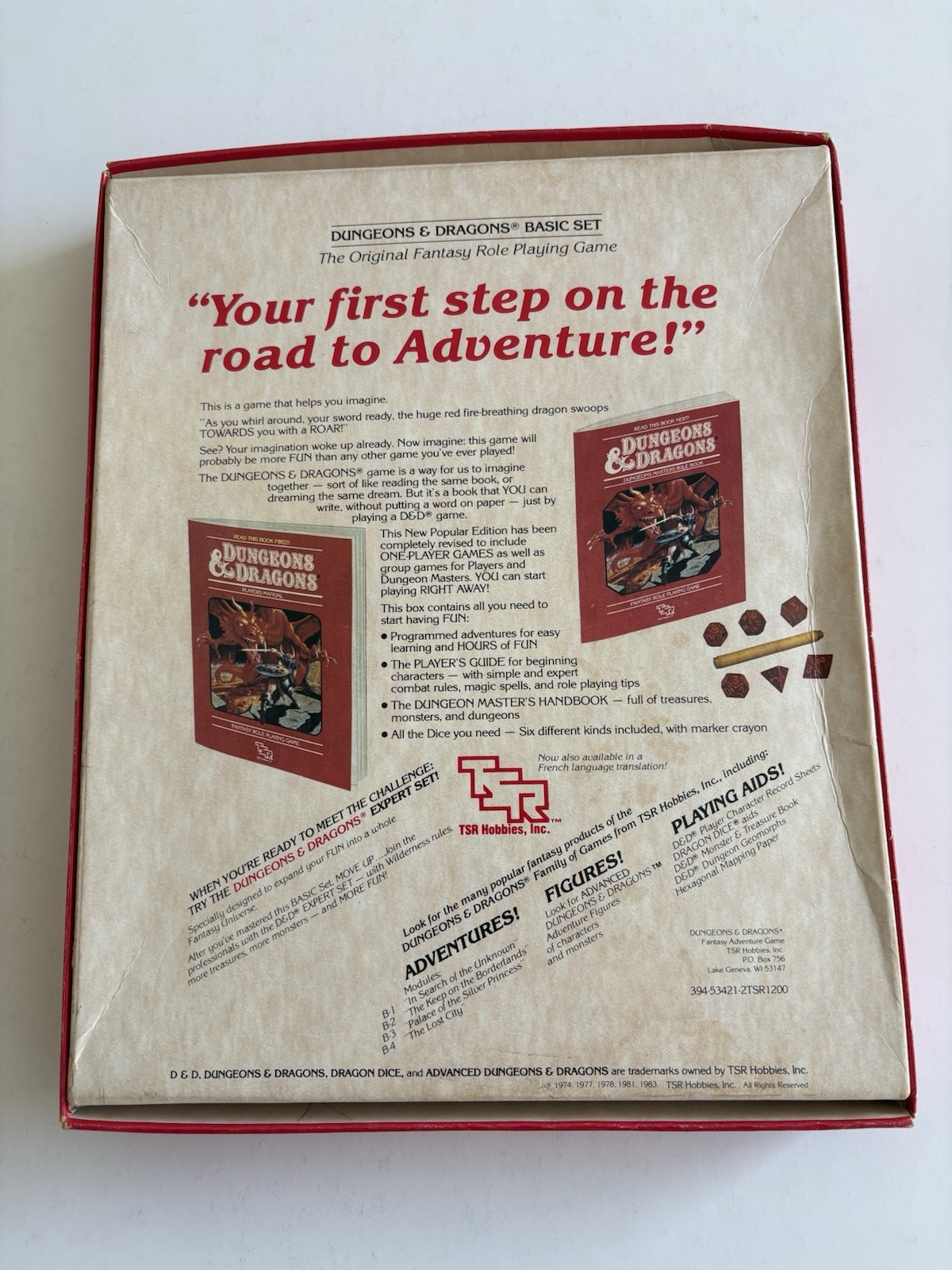 Dungeons and Dragons Basic Rules Set TSR 1983