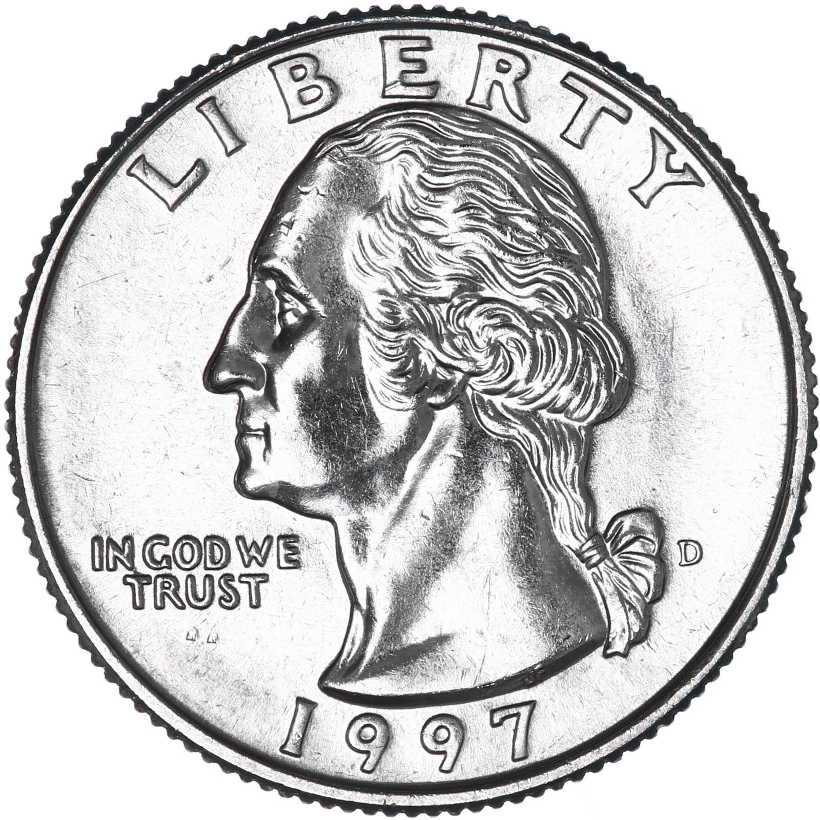 1997 D Washington Quarter BU US Coin