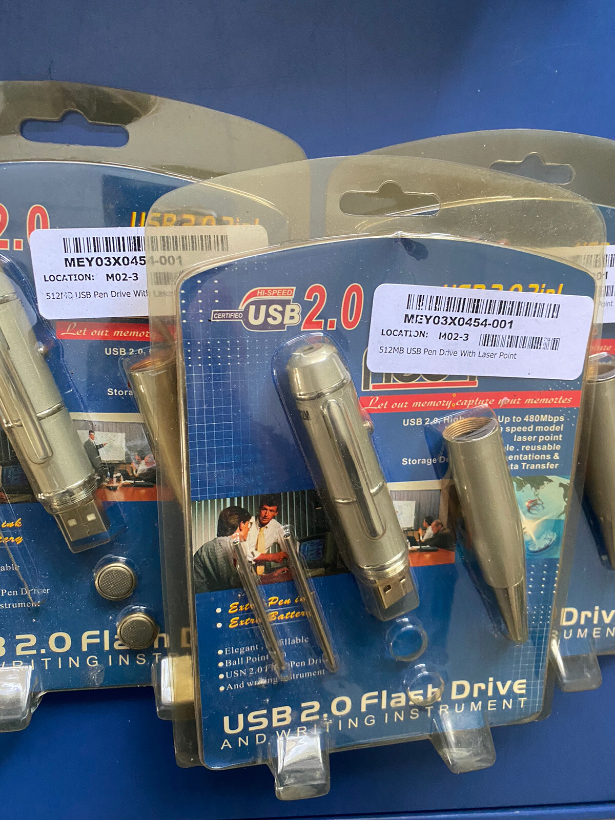 USB 2.0 flash drive and writing instrument 512MB