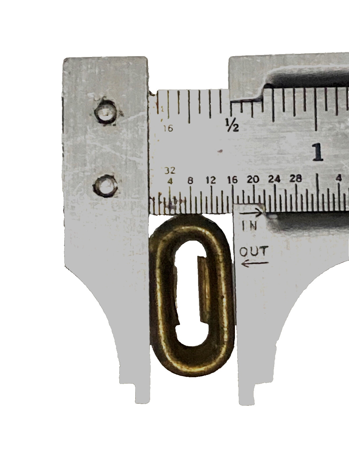 Stamped Brass Oval Keyhole Insert key hole antique