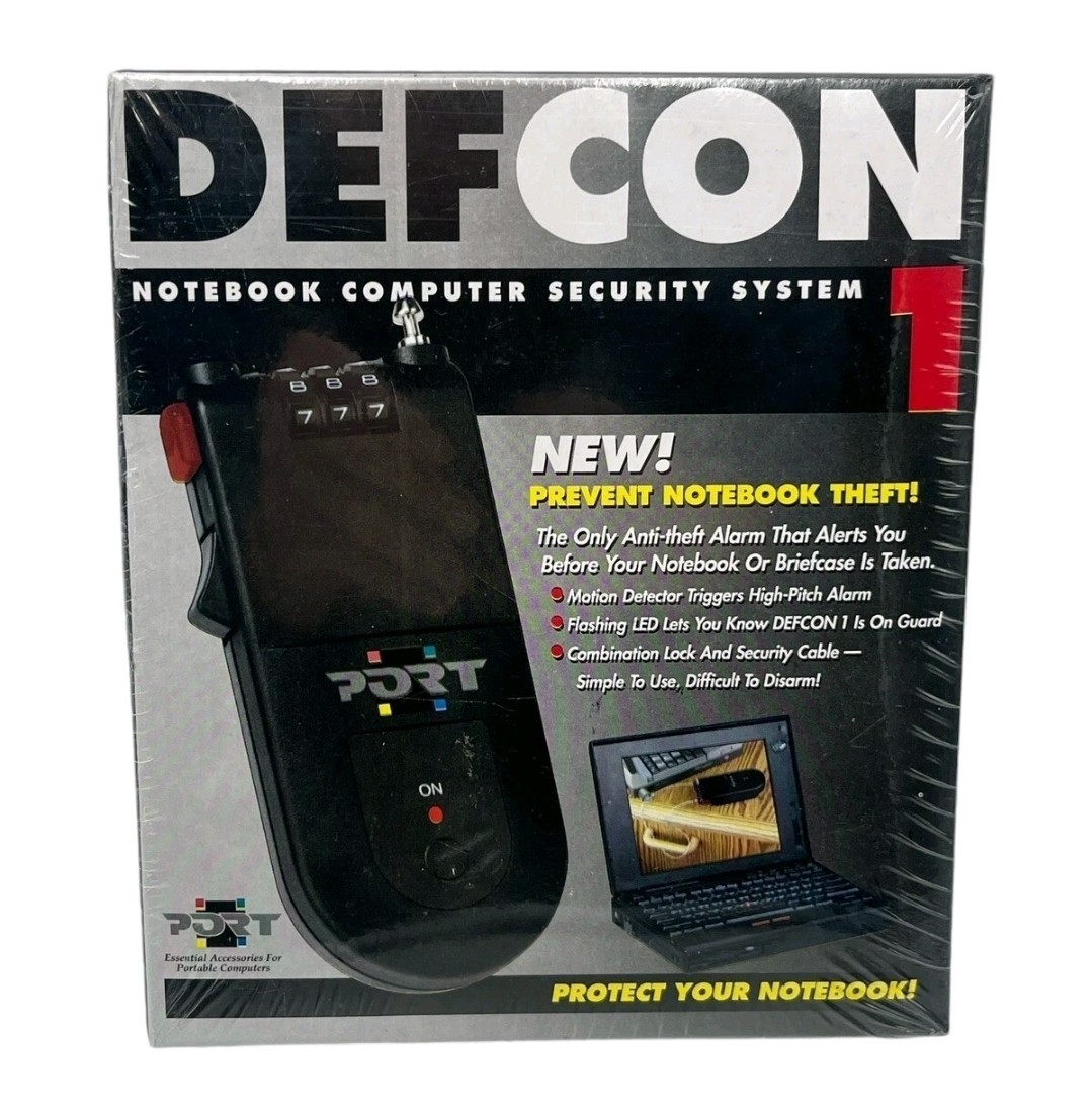 New/Sealed DEFCON 1 Notebook Computer Security System