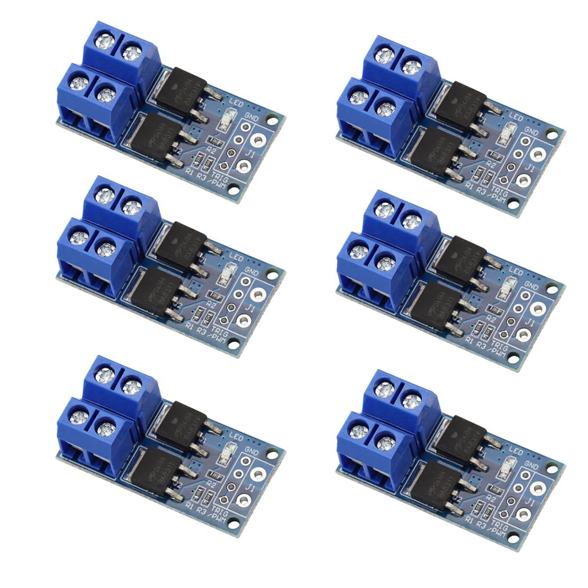 VKLSVAN 6PCS DC 5V-36V 15A(Max 30A) 400W Dual High-Power MOSFET Switch Drive...