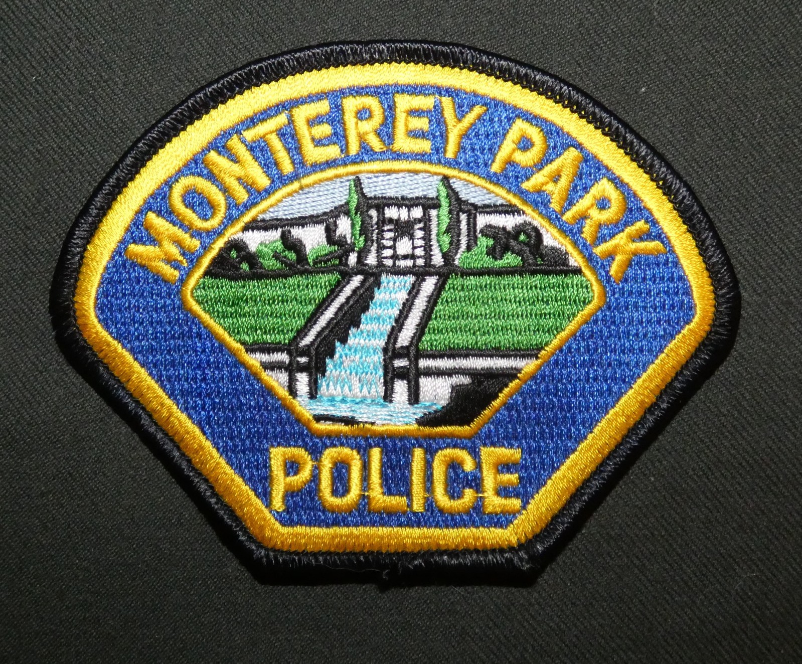 Original Monterey Park CA Police Department Embroidered Shoulder Patch