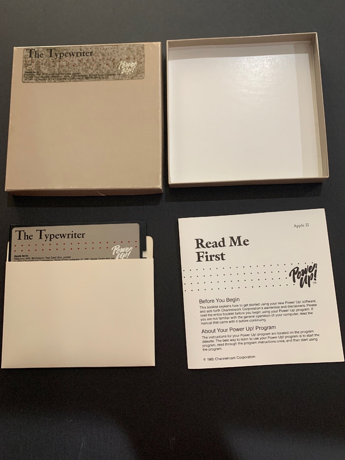 Vintage Apple II Software - The Typewriter By Power Up