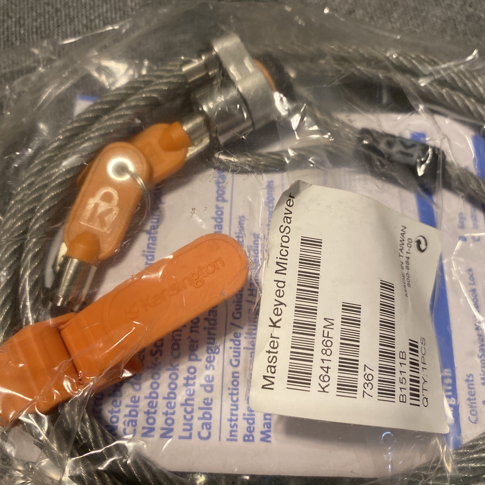 Kensington Master Code Lock Keyed Microsaver Notebook Security Dell P/N 0GR390