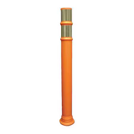 Zoro Select 03-747Ot Delineator Post, Ldpe, High-Intensity Prismatic, 45 In,