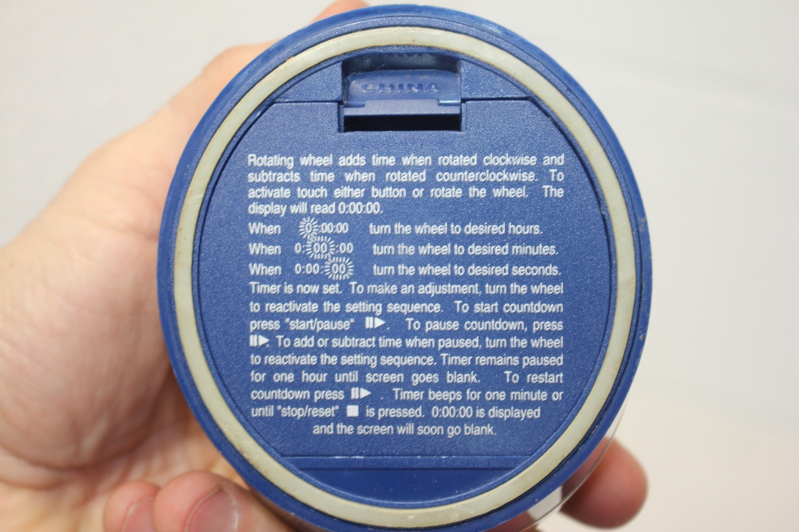 KitchenAid Digital Kitchen Timer Easy to Read Series Blue/Chrome WORKS 2 buttons