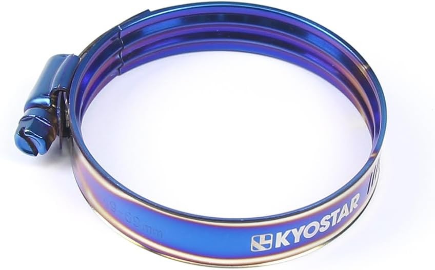 American Double Layer Adjustable Stainless Steel Clamp, Titanium Blue, Diameter