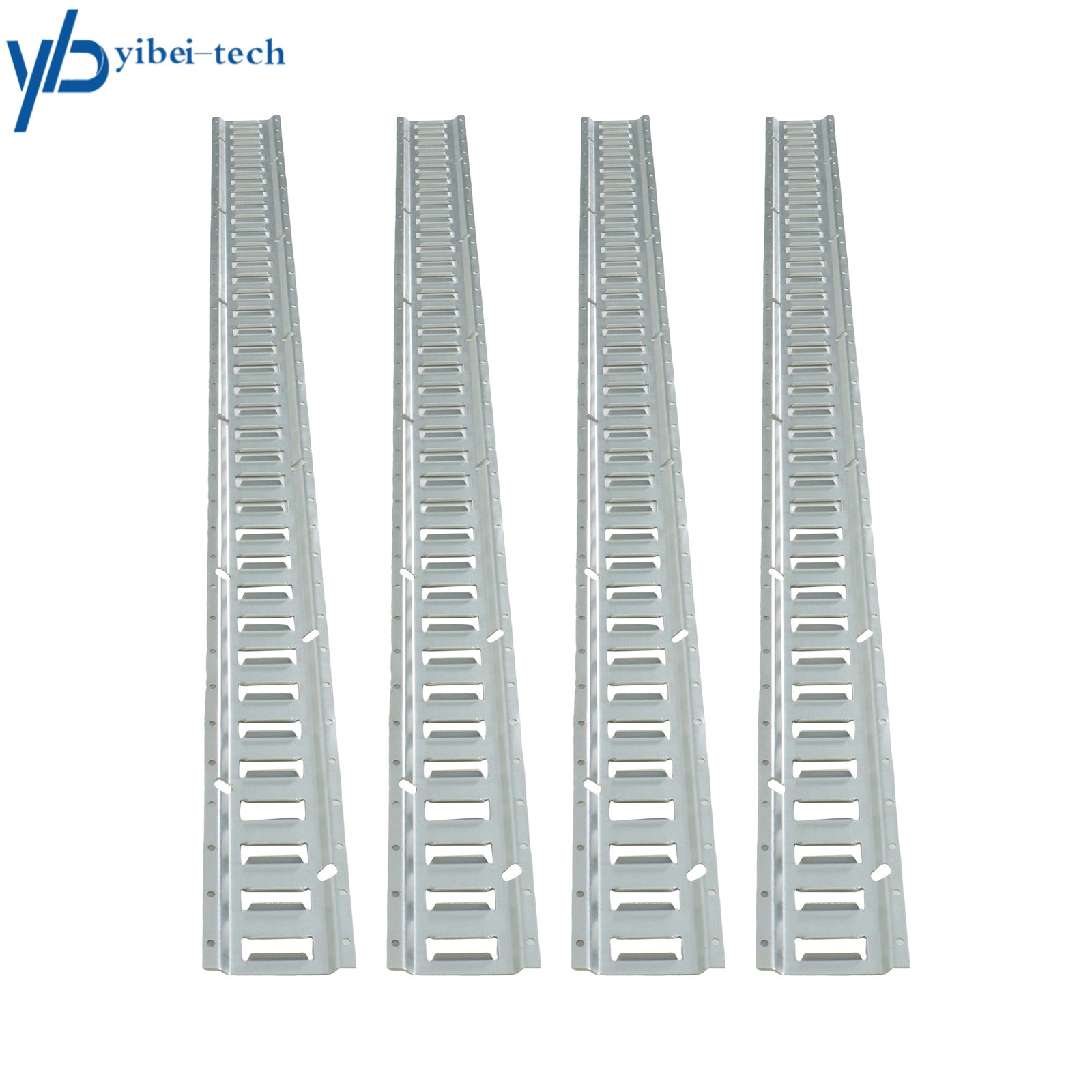 For Garages Vans Trailers 4 Pack 6' E Track Tie Down Rail Kit Galvanized Steel