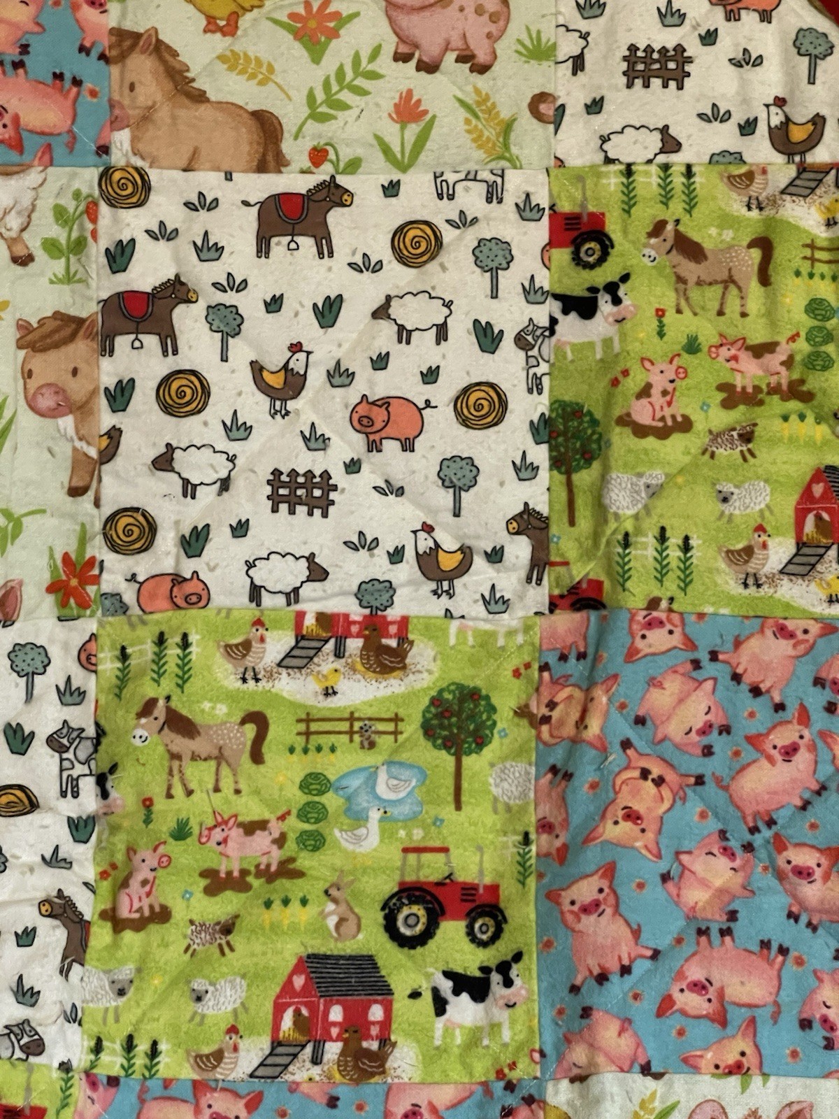 Down On The Farm Rag Quilt