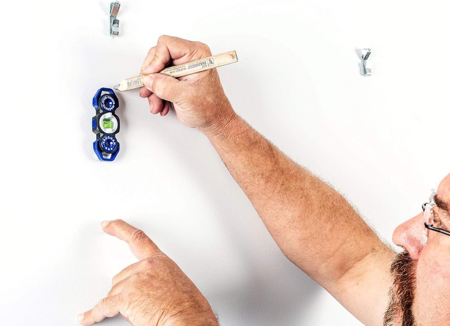 Small Vaughan Magnetic Stud Finder - Precision Level Tool for Home Projects