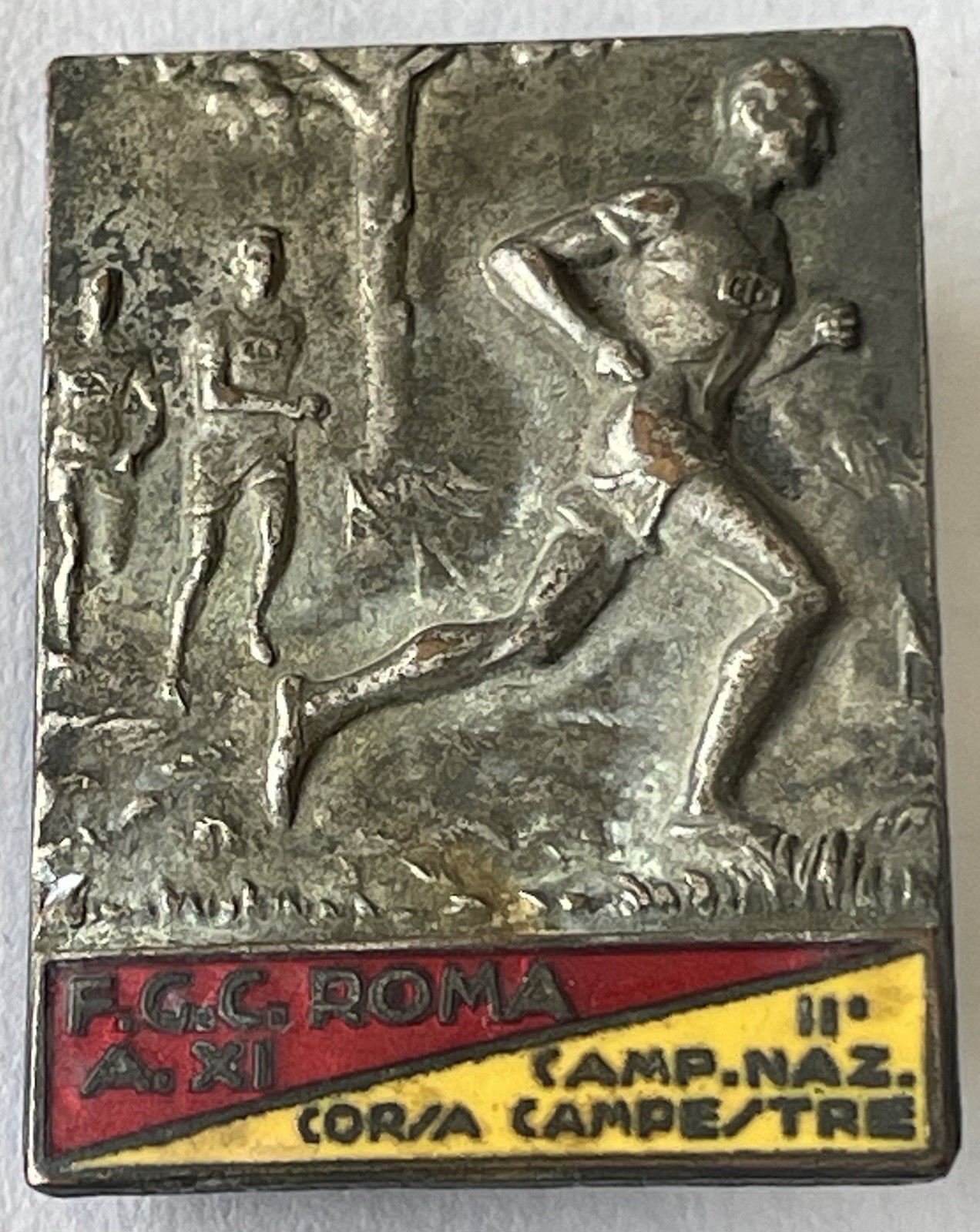 1933 FGC Roma National Championship Corsa Campestre Sport Badge