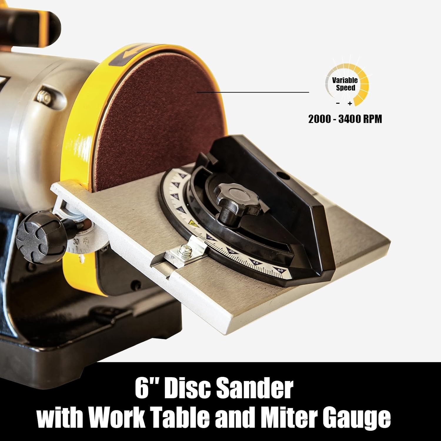 1x30 Belt 6 Disc Sander Variable Speed Benchtop Combo