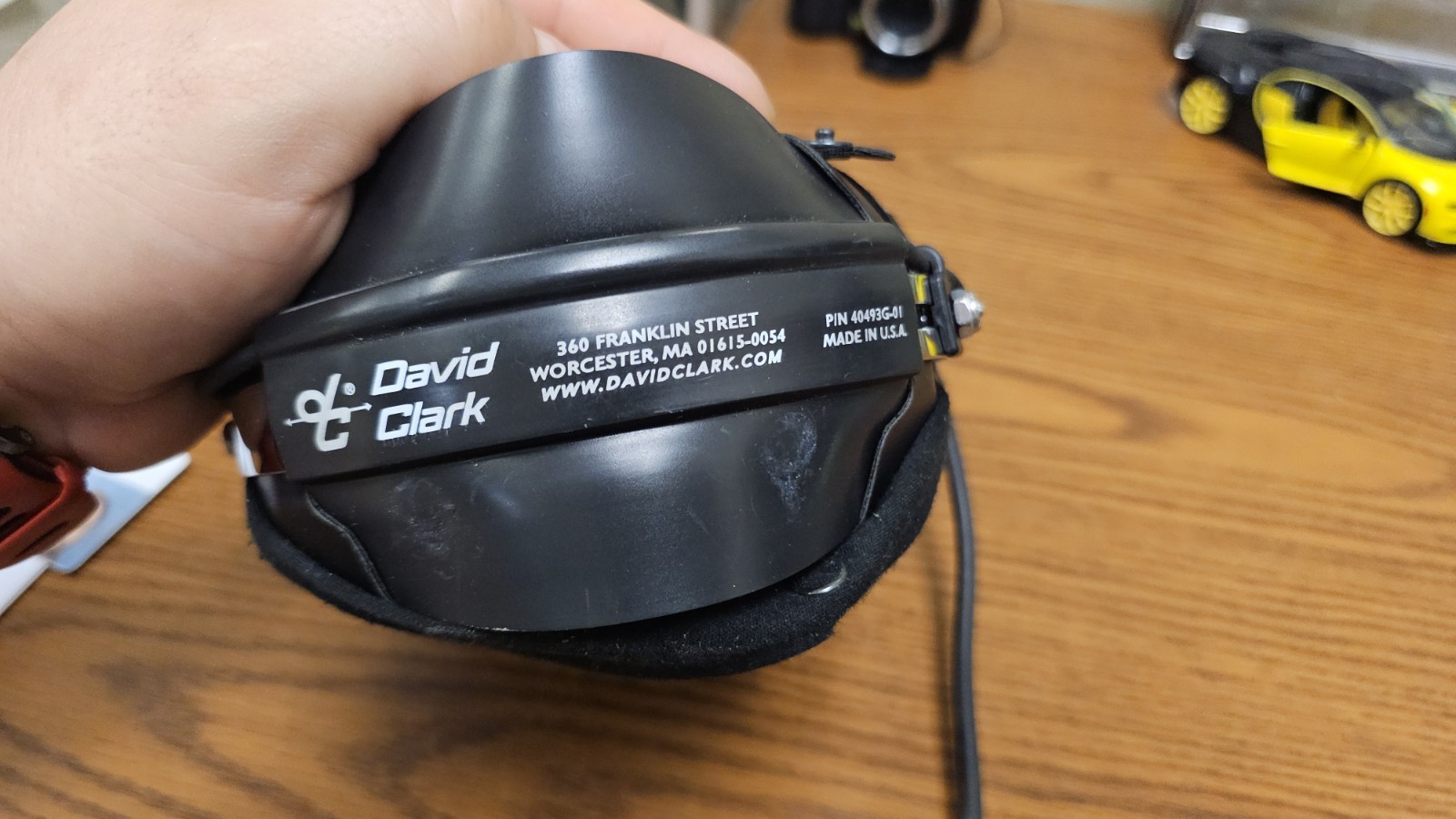 David Clark Headset Pin40493G-01 Made in U.S.A
