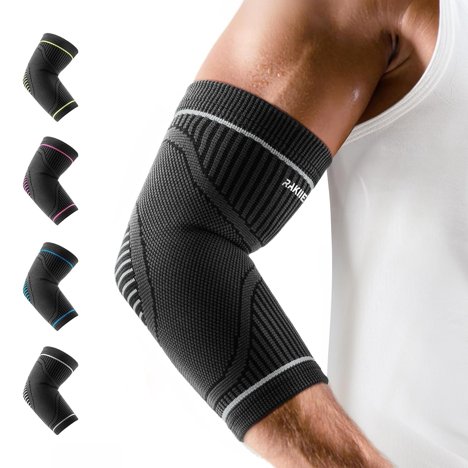 2PCS Coderas Gym Para El Dolor Levantar Pesas Deportivas Large Compresion NEW
