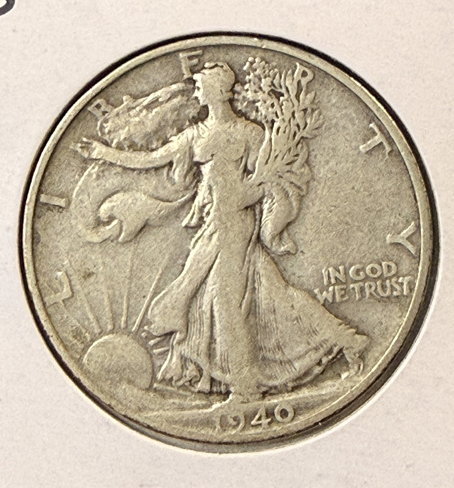 1940-S Walking Liberty Half Dollar, Nicely Circulated, (22373)