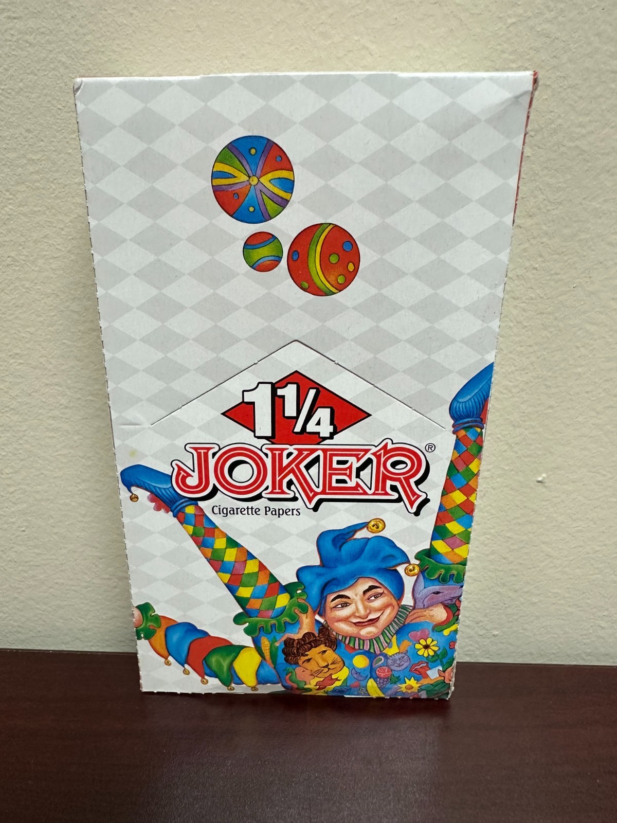 Joker Rolling Paper 1 1/4 Original Cigarette Papers 1.25 Size (Full Box of 24)