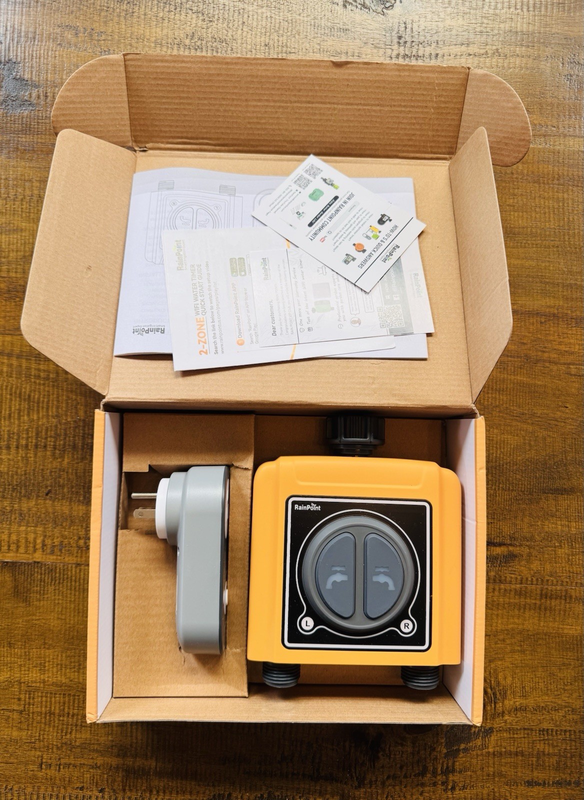 RainPoint 2 Zone WiFi Timer New + 1 Zone Hub Used Orbit Sprinkler Bundle