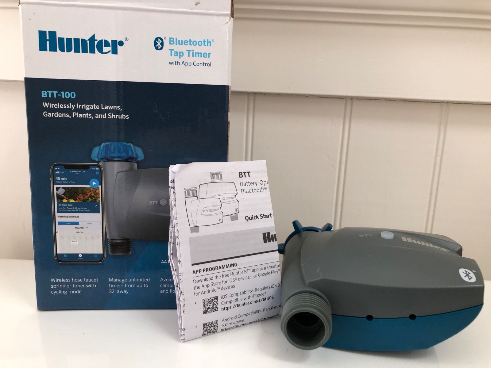 Hunter BTT-100 Single Station Battery Operated Timer Bluetooth App Control