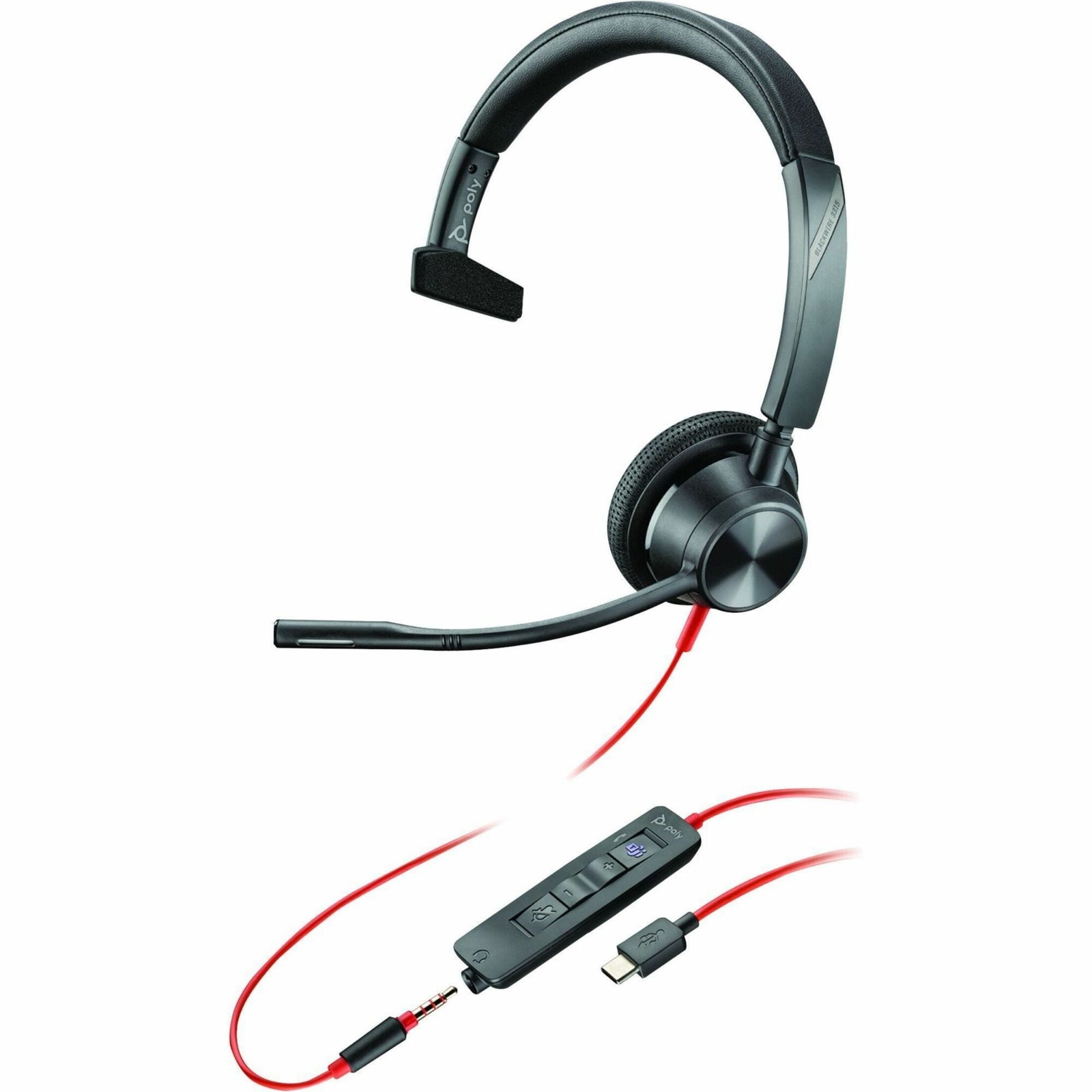 Poly Blackwire 3310 USB-C Headset TAA (8m3u0aa-aba) (8m3u0aa#aba)