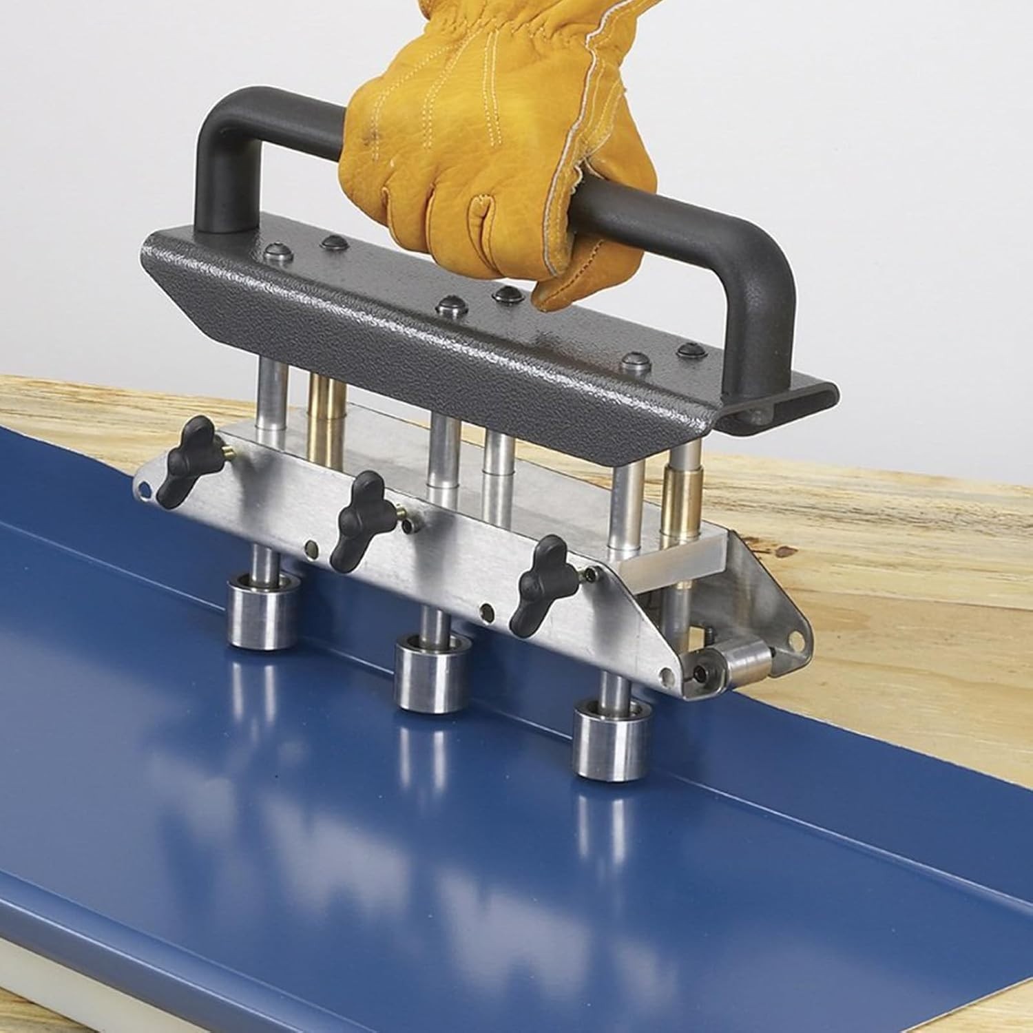 Three-Station Edge Roller Bender Large Radius Sheet Metal Bead Roller Bend Brake