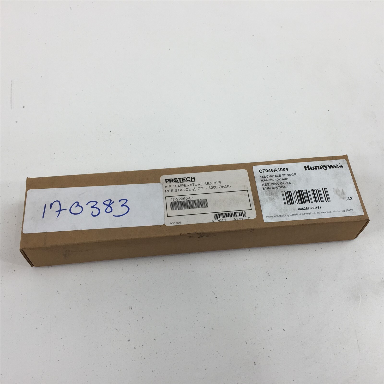 Honeywell C7046A1004 Discharge Sensor 40-140F 8"
