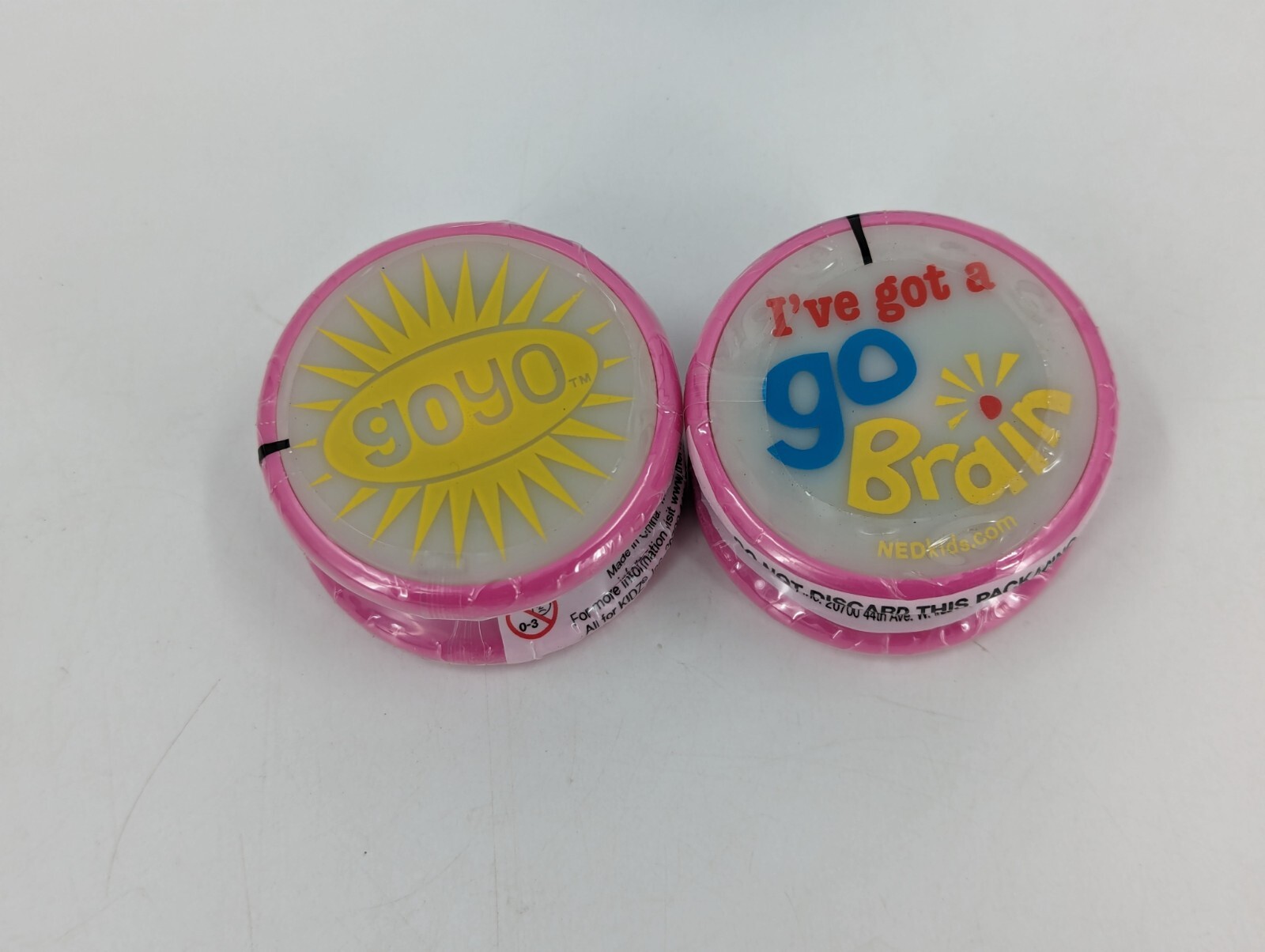 GoYo Yo-Yo GO BRAIN YoYo By Ned Kids Pink Lot of 2 NEW