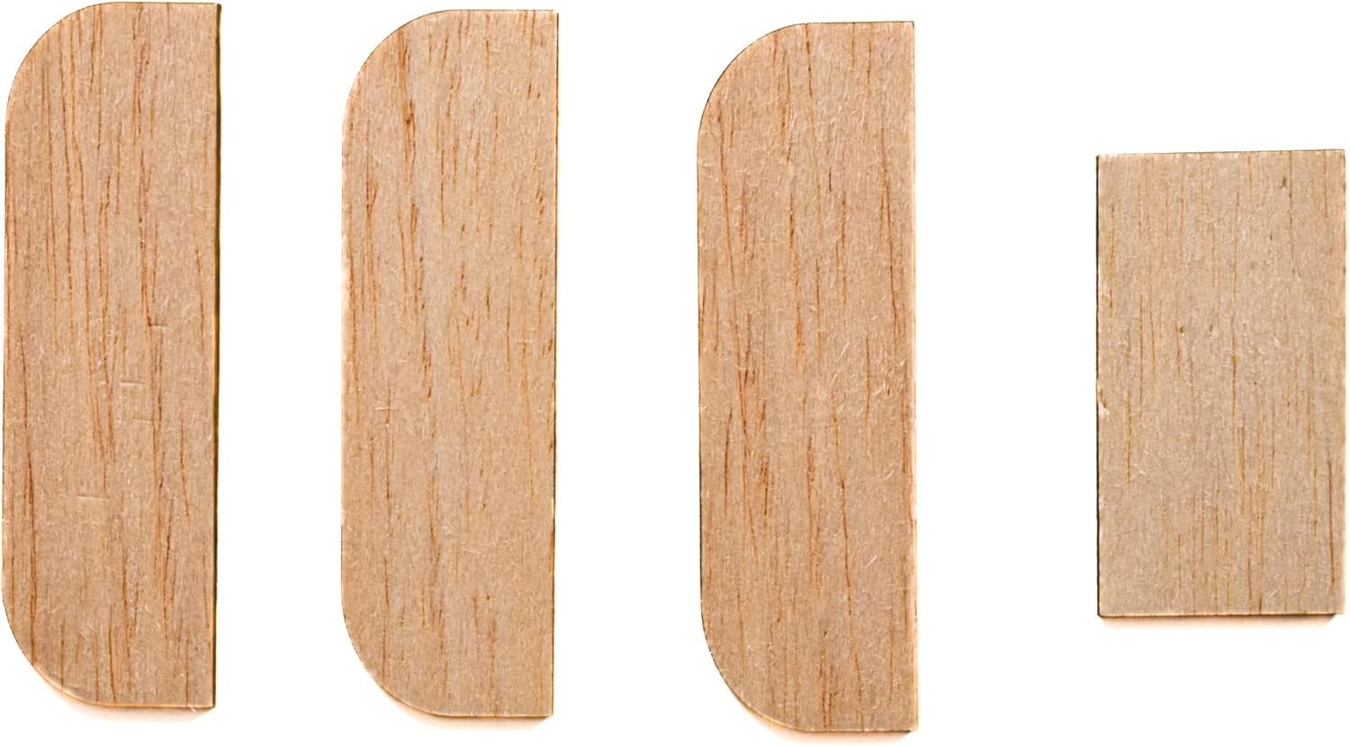 The Original Door Hinge Filler Plates 3.5 Inch Wood (8 Pieces)