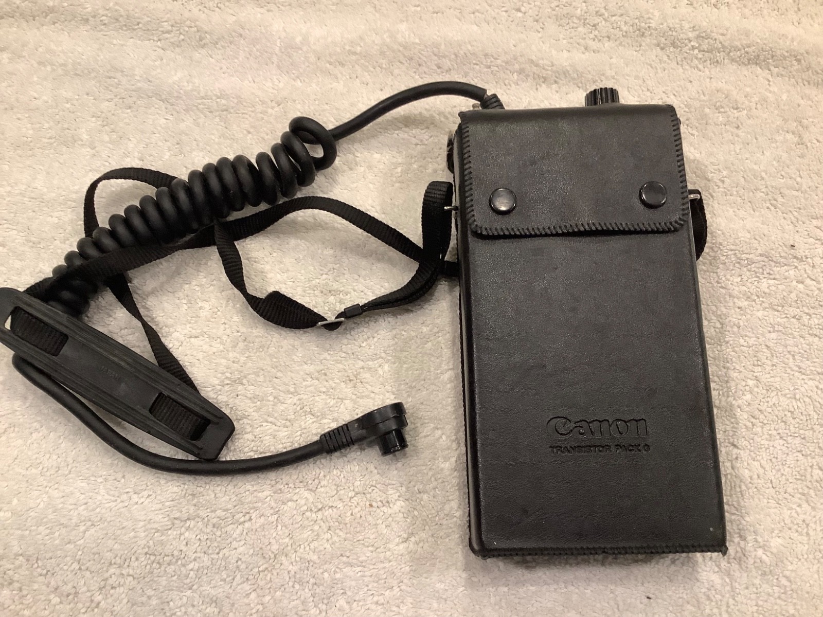 Vintage Canon Transistor Pack G External Power Supply Flash Pack w/ Leather Case