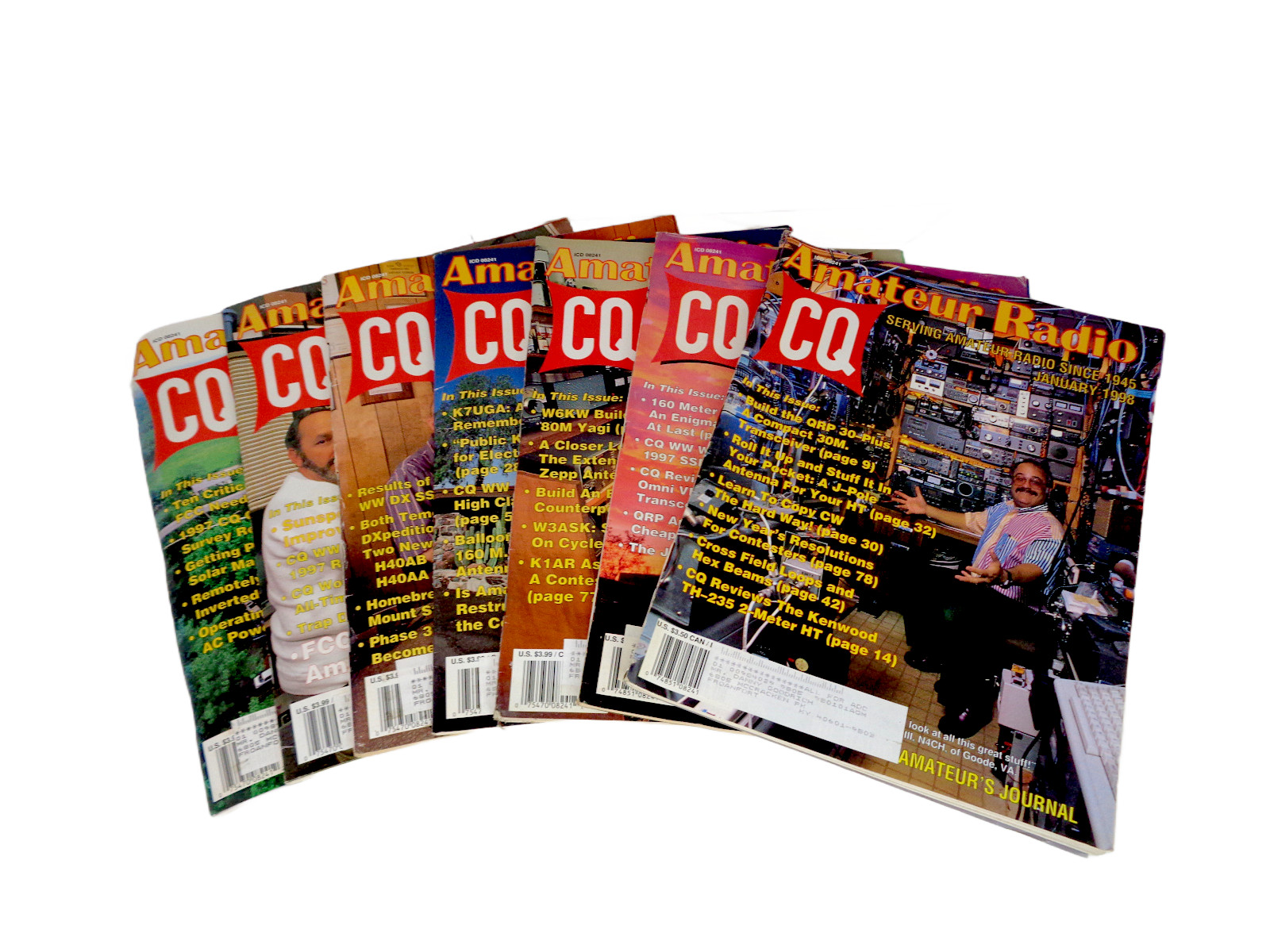 CQ Amateur Radio Magazines 1998 Lot of 7